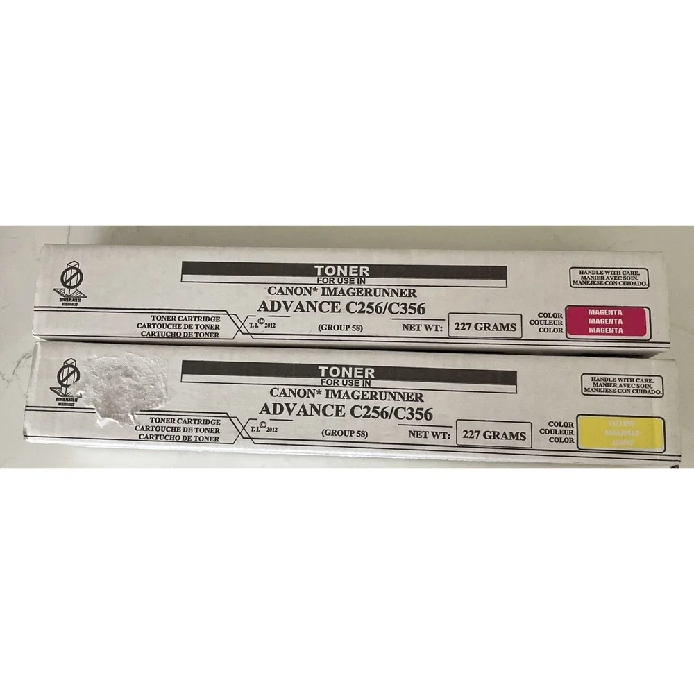 Canon GPR-58‎ Compatible Toners Magenta and Yellow For C256iF II C356iF III